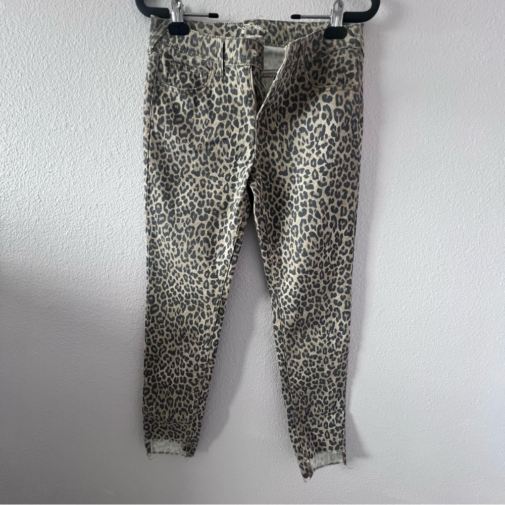 Tan and Black Skinny Jeans with Stretch